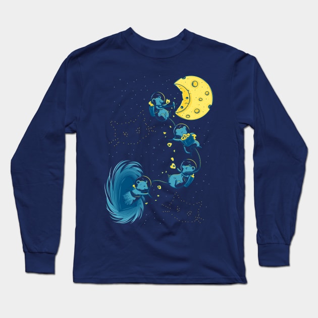 Black (Mouse) Hole Long Sleeve T-Shirt by Made With Awesome